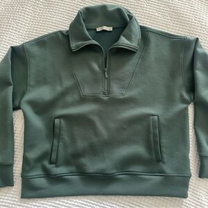 Cropped Quarter Zip